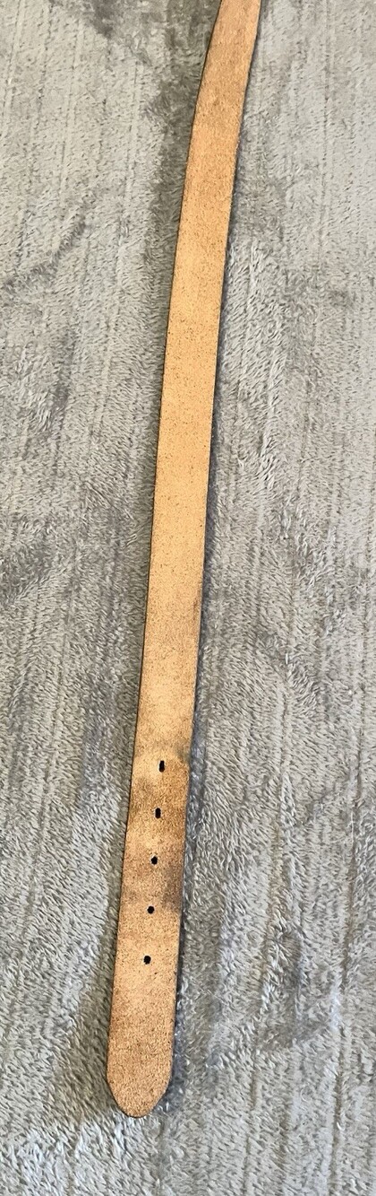 Tony Lama Men's Genuine Leather Brown Belt Size 44 Made Is USA Cowboy Western - Picture 6 of 10